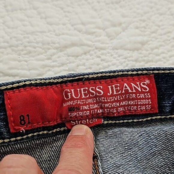 Guess Women's Jeans Size 29 Blue Denim Straight Leg Stretch Classic Casual - Picture 10 of 16